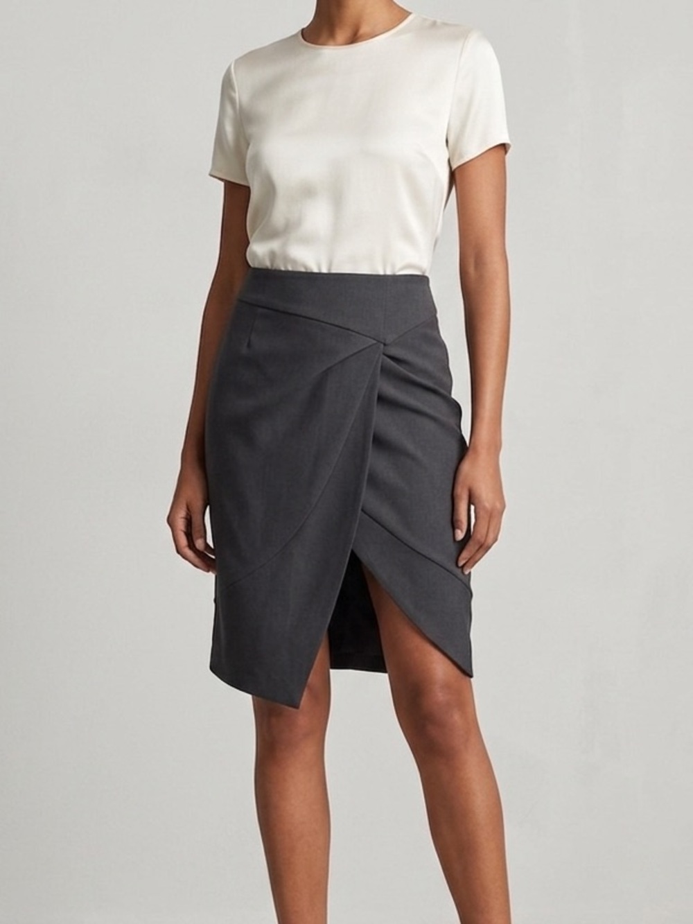 Bebe Wool Skirt with Silk Lining